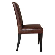 Maybe you would like to learn more about one of these? Chaise A Dossier Haut En Simili Cuir Patine De Bolero Style Vintage