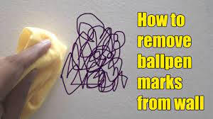 How To Remove Ball Pen Marks From Wall Youtube