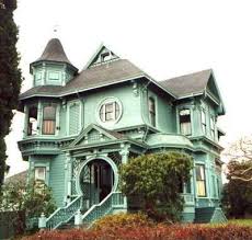 Victorian Home It Kind Of Looks Like It Came Out Of A Tim Burton Movie Doesn T It Victorian Homes Victorian Style Homes Mansions