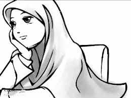 Mewarnai gambar sketsa kartun anak muslimah; Gambar Kartun Muslimah 4 Catatan Kecilku
