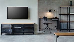 Black Metal And Solid Wood Give Fjallbo Modern Storage Units A Raw Contemporary Feel The Ikea Living Room Farm House Living Room Farmhouse Decor Living Room