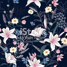 Pink, green, orange, purple and blue. Trendy Floral Pattern In The Many Kind Of Flowers Tropical Botanical Motifs Scattered Random Seamless Vector T Floral Pattern Illustration Stock Illustration
