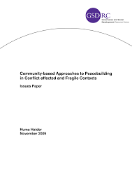 We did not find results for: Pdf Community Based Approaches To Peacebuilding In Conflict Affected And Fragile Contexts