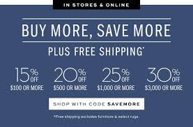 Free shipping with order of $75+ | potterybarn.com coupon code @ pottery barn, and use this fantastic double deal discount when you shop at potterybarn.com. Starts Now Buy More Save More Up To 30 Off Everything Pottery Barn Email Archive