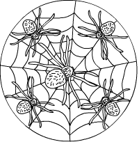 Spinnenmandala Spinne Kinder Basteln Diy Basteln Halloween