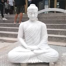 Stone meditating buddha statue zen garden sculpture outdoor home decor 28 $599. Modern Garden Temple Decoration Large Stone Buddha Statue Hand Carved Polished White Marble Meditating Buddha Sculpture China Buddha Statues And Life Size Statue Price Made In China Com