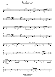 Digital downloads are downloadable sheet music files that can be viewed directly on your computer, tablet or mobile device. Violin Sheet Music Schindler S List Theme Easy Level Williams John