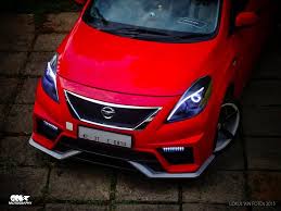 Modified Red Nissan Sunny From Kerala India Modifiedx Nissan Sunny Nissan Sunnies