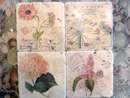 Summer fruit handmade tumbled marble coasters. Travertine Coasters Stone Coasters Paris Coasters Etsy In 2021 Stone Coasters French Postcard Marble Coasters