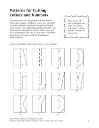 Transfer the design to the paper. Patterns For Cutting Letters And Numbers