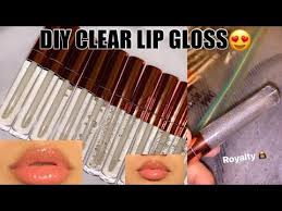 Diy Clear Lip Gloss Step By Step Clear Lip Gloss Diy Lip Gloss Lip Gloss Recipe