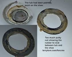 Usually located below the tub spout, the. Tub Drain Leaking How Do I Fix It Leaks From Shoe Terry Love Plumbing Advice Remodel Diy Professional Forum