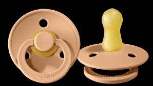 bibs pacifier size 1 baby 0 6m 1pc peach the saffron souk