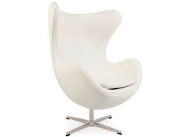 This danish furniture company began its collaboration with arne jacobsen in 1934. Arne Jacobsen Egg Chair In White Leather Retro Chairs Funky Chairs Designer Furniture Ltd Designer Furniture Ltd