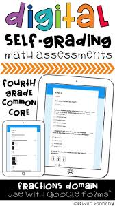 These Self Grading Math Assessments Are 100 Paperless And Include One Google Forms Quiz For Each Math Assessment Elementary Math Centers Upper Elementary Math