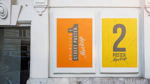 Free Outdoor Wrinkled Paper Street Poster Mockup Psd Good Mockups