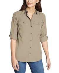 Women S Atlas Exploration Boyfriend Cargo Shirt Eddie Bauer Long Sleeve Shirts Ladies Tee Shirts Army Shirt Outfit