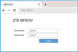 Open your internet browser (e.g. 192 168 0 1 Zte Mf910v Router Login And Password
