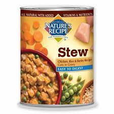 Wet Dog Food Natural And Healthy Natures Recipe Canned Dog Food Dog Food Recipes Barley Recipe