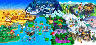 New Super Mario Bros World Map Game Super Mario Super Mario Bros Mario Bros