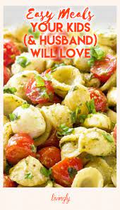 Easy Meals Your Kids And Husband Will Love Recipes Pesto Pasta Salad Recipe Clean Eating Recipes