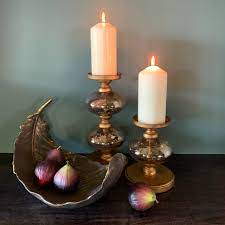 Use crayons to create colored candles. Glass Bubble Candle Holder Small Margo Plum