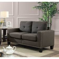 100% hand carved and handcrafted. Furniture Of America Zilly Modern Victorian Fabric Loveseat In Gray Walmart Com Walmart Com