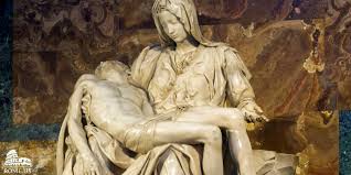 The crucifixion was made for for the cerasi chapel in the. Pieta By Michelangelo In St Peter S Basilica Vatican Story Damage Reconstruction How To See