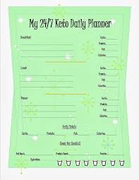 Keto Menu Planning Sheets 24 7 Low Carb Diner Meal Planner Printable Meal Planner Printable Free Keto Menu Plan