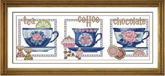 Teacup cross stitch pattern for instant download. New Arrival 14ct Counted Cross Stitch Kits Canvas White Patterns Cartoon Coffee Tea Cup Chinaware Dining Restaurant Decoration Counted Cross Stitch Kits Cross Stitch Kitscounted Cross Stitch Aliexpress