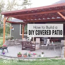 How To Build A Diy Covered Patio Diy Patio Cover Patio Design Diy Patio