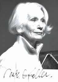 Inge Keller Original Signature