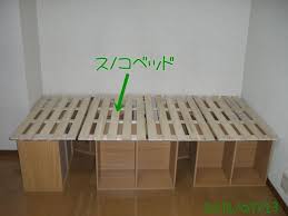 てれぽんな感じ カラーボックスベッド ベッド の 作り方 手作りベッド カラーボックス ベッド 作り方