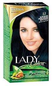 Blue black hair tips and styles. Lady In Color Tint 1 1 Blue Black