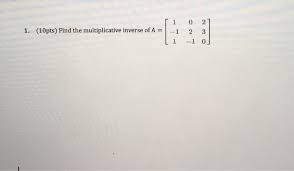 Multiplicative Inverse - An Overview | Sciencedirect Topics