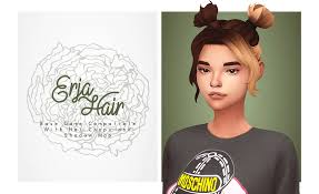 Fantayzia Maxis Match Isjao Erja Hair Egirl Hair Inspired By An In 2020 Sims 4 Sims 4 Collections Sims