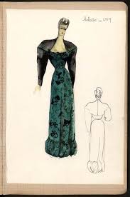Mad Carpentier A H 1946 47 Heloise Croquis De La Maison Modele De Veste Les Arts Dessin De Mode