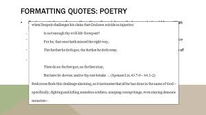 How do you cite a line from a poem in mla format? Citing Poetry Drama Mla 8th Edition Ppt Download