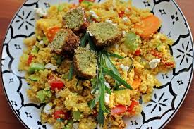 Rezept Couscous Salat Mit Curry Feta Und Falafel Zeitstil Couscous Salat Rezept Couscous Salat Rezepte