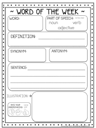Today I Am Once Again Linking Up With The Teaching Tribune To Bring You Worksheet Wednesday And With Clas Teaching Vocabulary Teaching Writing Spelling Words