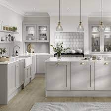 The warm texture and colour of wood enhances and contrasts with the cool detachment of grey. 160 Gray Kitchens Ideas Kitchen Design Grey Kitchen Cabinets Kitchen Remodel
