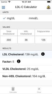 Ldl Cholesterol Calculator