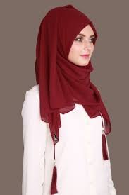 Puskullu Sifon Sal Bordo Urun Kodu 450 14 90 Tl Basortusu Modasi Moda Stilleri Basit Turban