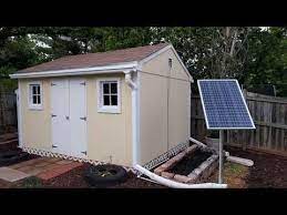 I used two steel pipes to mount my solar panel. Solar Power Tool Shed Set Up Youtube Tool Sheds Shed Solar Pool Heater Diy