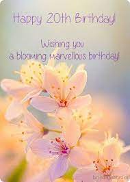 May it be filled with unparalleled happiness and a lifetime's worth of laughter and love. 20th Birthday Wishes For Girl With Images