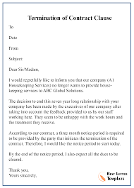 Cancellation letters are letters you write to a service provider, company or institution, informing them that you are dissatisfied with their product, service, or membership and that you wish to discontinue it. Cancellation Letter Template Of Contract Format Sample Example