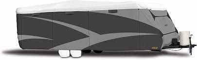 This trailer cover can help reduce significantly. Amazon Com Adco 34841 Designer Series Gray White 20 1 22 Dupont Tyvek Travel Trailer Cover Automotive