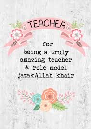 Jazakallah Khair Amazing Teacher Card Birthday Wishes For Teacher Happy Birthday Teacher Wishes Wishes For Teacher