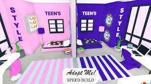 See more ideas about cute room ideas, home roblox, adoption. Aesthetic Twins Bedroom In Futuristic House Adopt Me Speed Build Youtube