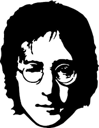 John Lennon Silhouette Sticker Car Bumper Vinyl Sticker 10 Cm X 10 Cm Silhouette Art Beatles Art Beatles Silhouette
